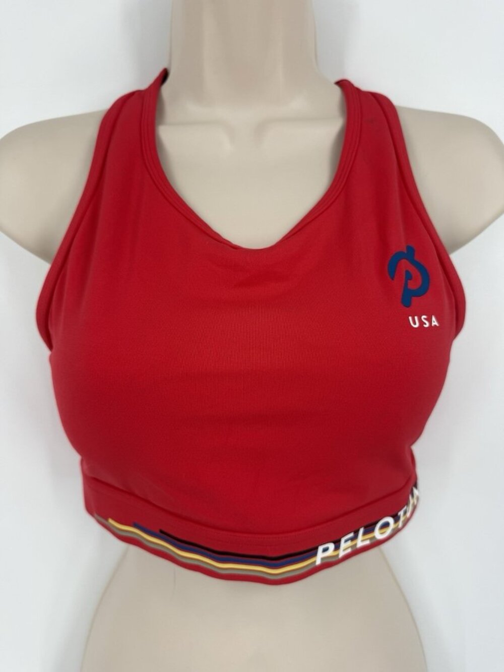 Women’s Peloton Usa Sports Bra Red Size Medium